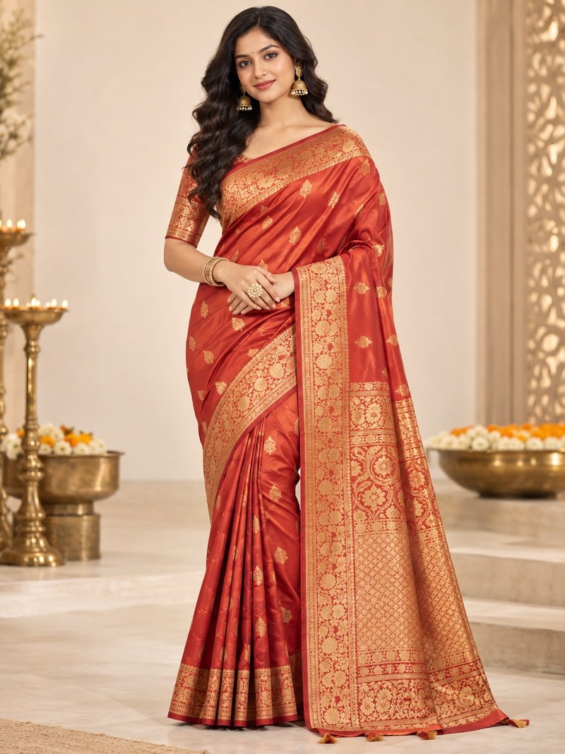 Sangria Printed Festive Saree